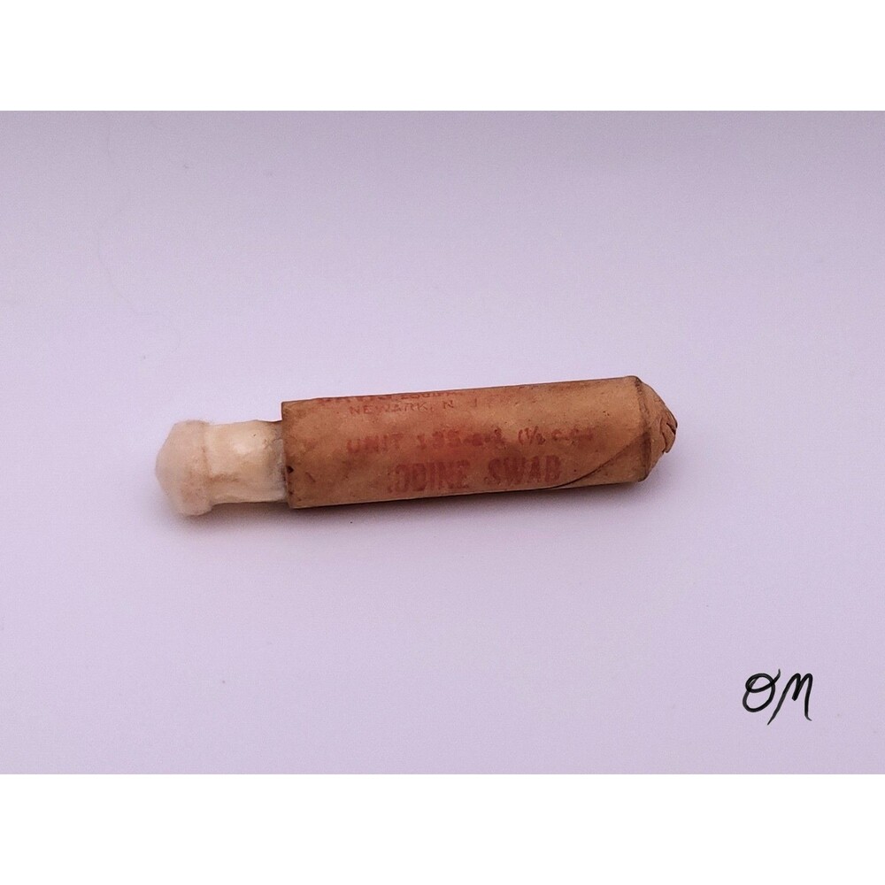 Davis Emergency Equipment Newark, NJ Vintage Iodine Swab
